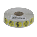 National Checking .75" Circle Trilingual Permanent Yellow Tuesday Label, PK2000 P7502R